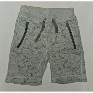 Hanna Andersson Gray T Rex Dinosaur Print Shorts 110/5
